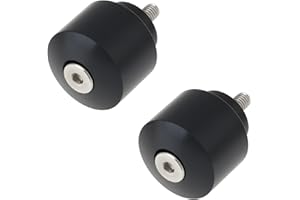 AS Axis Spindleon 1 Pair Black Motorcycle Handlebar Bar End Weights M6x1.25 Compatible with Honda CB、GL、RVF、NX、FMX、SH