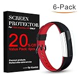 For Fitbit Alta and HR Screen Protector 6 Pack , Konikit Full HD Clear Coverage Invisible Clear Film for Fitbit Alta / Fitbit alta HR