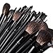 NYKKOLA 32pcs Premium Cosmetic Makeup Brush Set for Foundation Blending Blush Concealer Eye Shadow With Travel Makeup bag, Cruelty-Free Synthetic Fiber Bristles