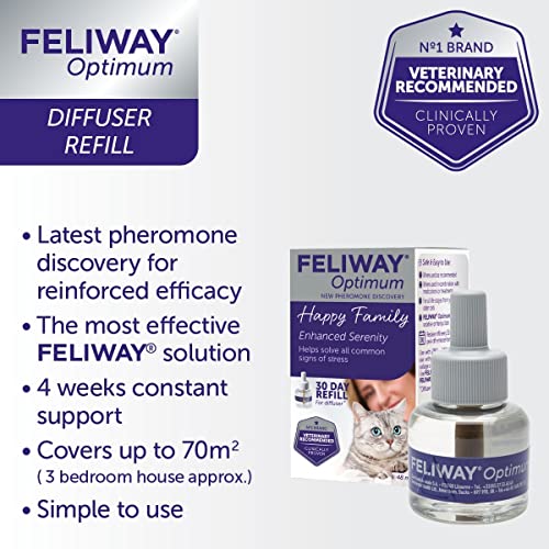 Feliway Optimum Refill,Purple,Package may vary, 3 Count (Pack of 1)