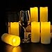 Eldnacele Flameless Candles Flickering Real Wax LED Battery Operated Candles Set of 12(D2.2 X H5) Pillar Candles Ivory Warm Light with Remote Control and Timer for Home and Wedding Decoration