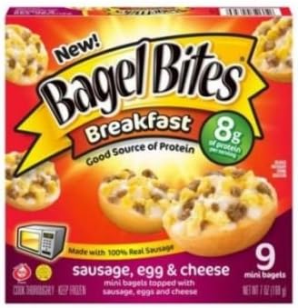 Bagel Bites - Sausage Egg and Cheese Breakfast, 7 Ounce -- 8 per case.