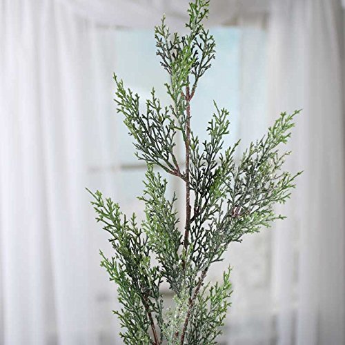 Factory Direct Craft 35 Inch Sparkling Artificial Cedar Embellishing Spray for Home and Holiday Decorating and Arranging