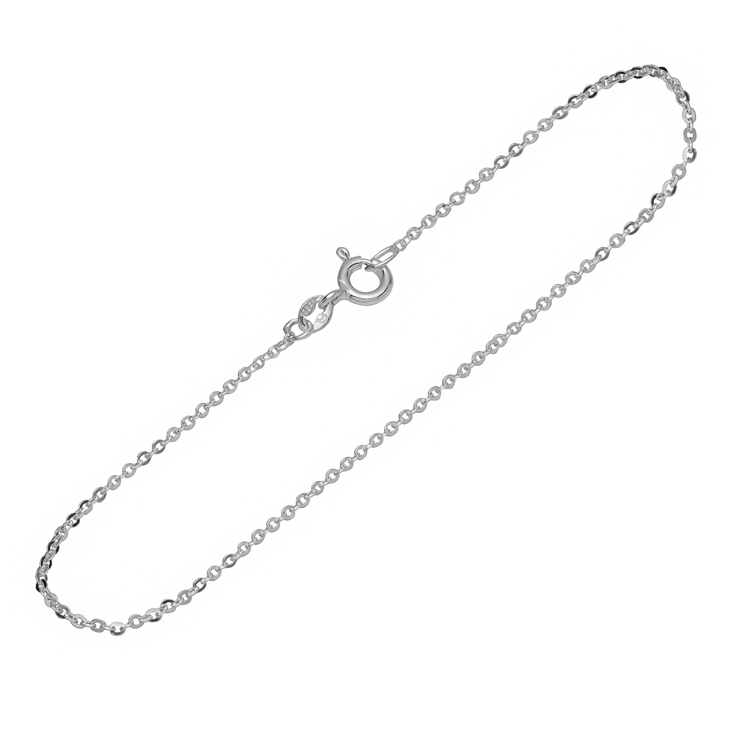 NKlaus bracelet 925 Sterling Silver 19cm curb chain round ladies designer bracelet chain 12525