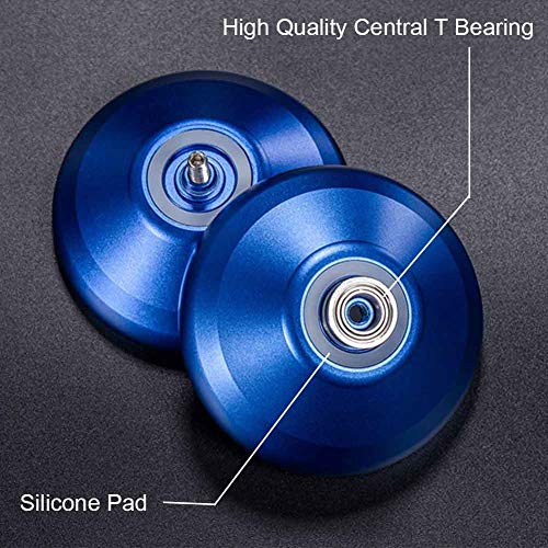 YOSTAR Professional YoYo, MAGICYOYO Y02 Unresponsive Yoyo Pro Light Up Yoyos for Kids, + 5 Strings + Bag + Glove (Blue with Green Light) - Thumbnail 4