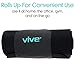 Vive Waist Trimmer for Women & Men (2 Sizes) - Sweat Band Belt Trainer to Lose Belly Fat - Waist Trainer for Weight Loss & Working Out - Sweat Wicking Technology with Superior Back Support Black