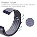 Gear Sport / Gear S2 Classic Band, Fintie 20mm Nylon Sport Loop Replacement Strap Bands with Adjustable Closure for Samsung Gear Sport / Gear S2 Classic Smart Watch - Midnight Blue
