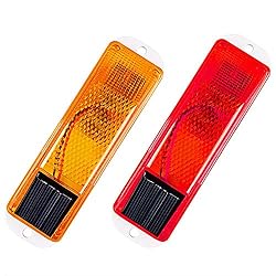 Aolyty Solar Strobe Warning Light Sensitive LED