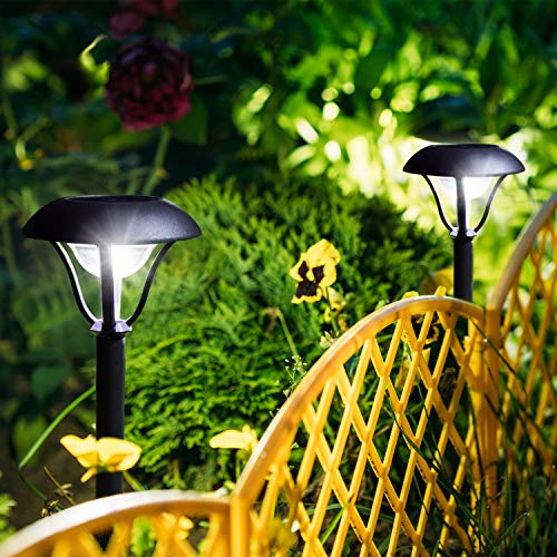 OxyLED Solar Path Lights, 8 Pack Garden Stake Light Solar Powered, Decorative Waterproof Outdoor Landscape Lighting Auto On/Off Dusk to Dawn for Pathway, Lawn, Patio, Yard, Christmas
