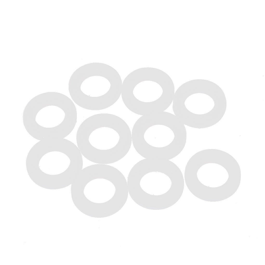 Sourcingmap 10 Pcs Silicone O-Rings Sealing Rings 18.5 x 11 x 3mm White Silica Gel