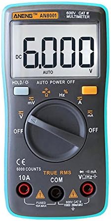Alloet ANENG AN8001 Portable Digital Multimeter 6000Counts Backlight AC/DC Ammeter