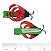 LCLHB 12 Pack Mini Animal Assorted Ribbon Hair Bow for Little Girls Toddler Kids