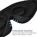 3D Sleep Mask - Lightweight & Comfortable Eye Mask - Blindfold Eye Shield with Ear Plugs,Travel Pouch - For Men Women Kids Who are on Airplane, Office and Bed - A Perfect Gift For Eyes(Blue)