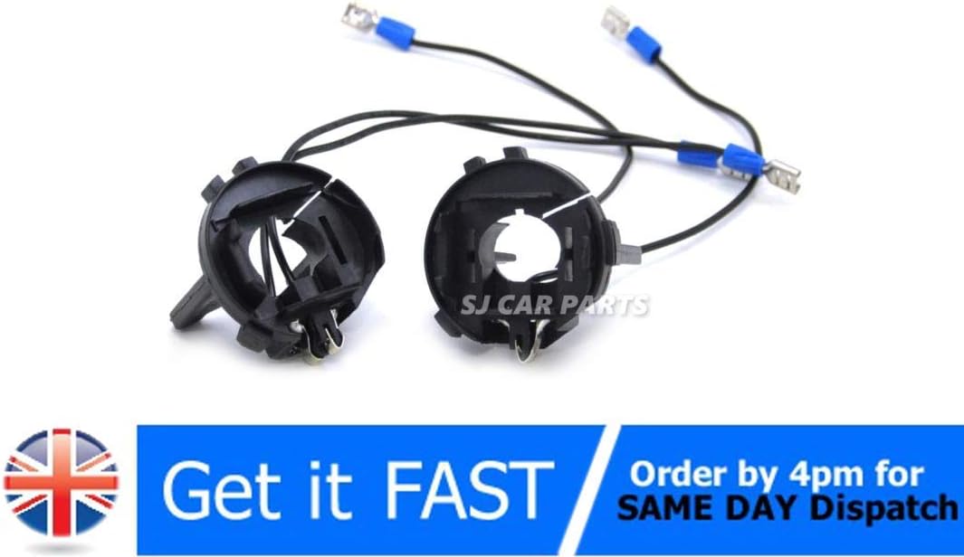 SJ CarParts HID Xenon Bulbs Holder Headlight Adapters Base