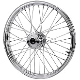 Chrome Front 40 Spoke Wheel 21 "x 2.15" (fits Harley FX,Sportster 1995-1999) Billet Hub