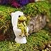Top Collection The Thinker Frog 2.5-Inch Mini Collectible Bathroom Figurine