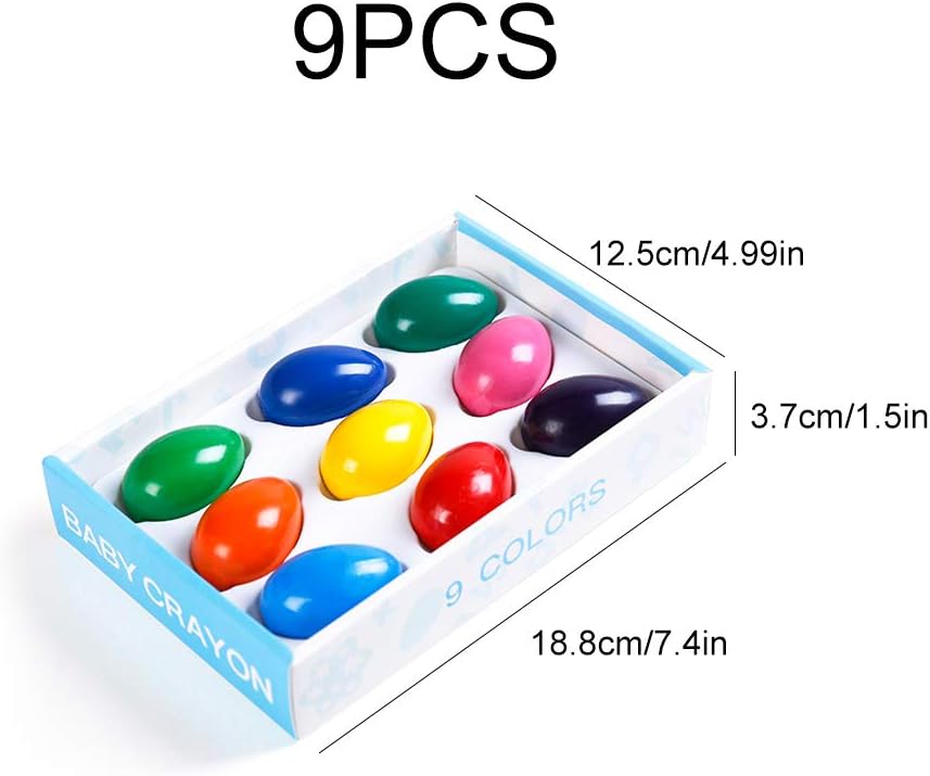 Crayons for Kids Egg Crayons for Kids Washable Baby Crayons for 1 Year