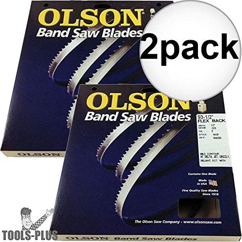 Olson FB23493DB 93-1/2" x 1/2" x 6 TPI Flex Back Band Saw Blade 2-Pack
