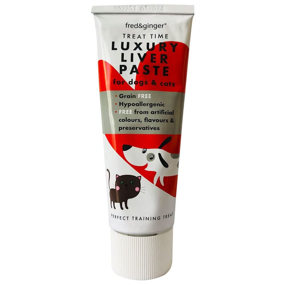 Fred & Ginger Luxury Liver Paste For Cats and Dogs 12x75gm