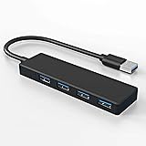USB Hub,USB Splitter, 4-Port USB Hub,1 USB 3.0 + 3