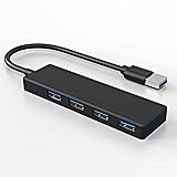 USB Hub,USB Splitter, USB 4-Port Hub Portable