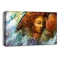 Canvas Wall Art Creative Illustrations Canvas Prints Home Artwork Decoration for Living Room,Bedroom - 12x18 inches