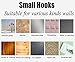 KChoies 20 Pack Four-leaf Shaped Adhesive Sticky Hooks(13.2lb/6kg), Heavy Duty Waterproof Oilproof Reusable Seamless Nail Free Bathroom Kitchen Wall & Ceiling Hooks, Transparent