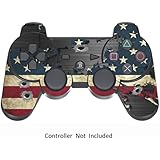 Skin Stickers for Playstation 3 Controller - Vinyl High Gloss Sticker for DualShock 3 - Protectors Decal Wireless Game PS3 Controllers - Battle Torn Stripes [ Controller Not Included ]
