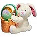 PREXTEX Plush Easter Basket with Plush Easter Bunny Filled with Plush Easter Egg, and Plush Easter Baby Chick in Easter Basket Great for Easter Basket and Easter Eggs Hunt