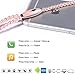 Fashionable Jewelry pearl Necklace Stereo Earphones with Microphone Beads 3.5mm In-ear Headphone Connect to Ipod, Iphone, Droid, Blackberry, Mp3 Player and All 3.5mm Audio Devices - Pink