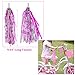 MeiMeiDa Bike Accessories for Kids Girls Bike Bicycle Decorations Including Pink Bike Handlebar Grips, Bike Streamers, Star Bike Wheel Spokes, Flower Bell and Pinwheelthumb 3