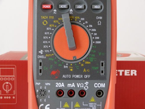 ETEPON Digital Multimeter True RMS 6000 Auto Raging Voltage Tester,Measures Voltage,Current, Resistance,Continuity,Frequency,Temperature, incl Diodes,Transistors,Alligator Clips Jumper Wire(WH5000A)