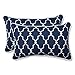 Pillow Perfect Trellis Indoor/Outdoor Accent Throw Pillow, Plush Fill, Weather, and Fade Resistant, Lumbar - 11.5