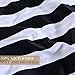 Moliy Lightweight 3pc Duvet Cover Set with 2 Pillow Shams,Microfiber,with Zipper Closure&Corner Ties,Reversible,Classic Stripe Design,Black/White Color,Hypoallergenic,Soft and Extremely Durable(Queen)