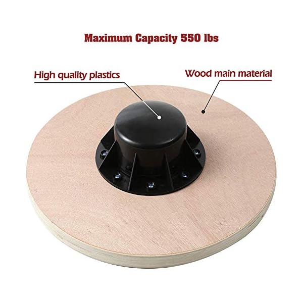 Exercise-Balance-Board-Wooden-Training-Stability-Disc-Wobble-Board-with-Anti-Slip-Surface-Balancing-Training-Equipment-Adjustable-Height-Wobble-Board-for-Adults-Teens-Fitness-Exercise Exercise Balance Board Wooden Training Stability Disc Wobble Board with Anti Slip Surface Balancing Training Equipment…