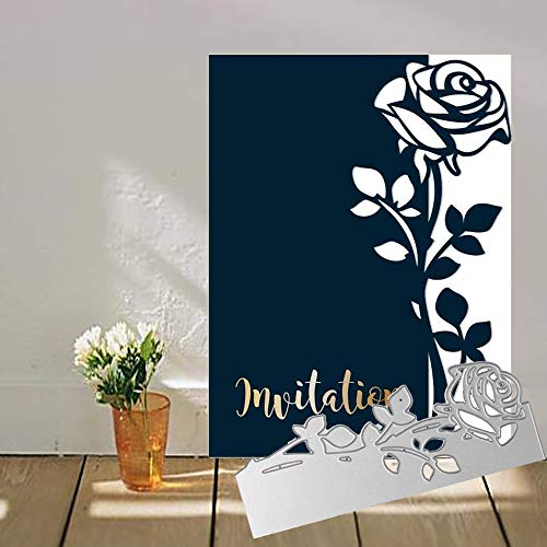 4.6x1.8inch 2019 Rose New Die Cuts Metal Cutting Die Craft Die Embossing Stencil Template for Scrapbooking Card Making DIY Invitation - Thumbnail 2