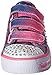Skechers Kids Girls' Twinkle Toes-Shuffles 10685L Sneaker,Denim/Pink,12 M US Little Kid