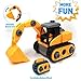 iLifeTech Car Toys Excavator Toy Educational Building Tractor for 3-12 Years Old Boys and Girls