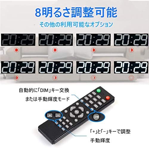値引 Xierデタル時計 壁掛 大き い時計 Led 大 型 時計 壁 置き 時計 おしゃれ 四角 3d電時計 家 オフィス 公共の場のための普遍的な日本取扱説明書44 7 16 Cm Color 白 最安値 Www Garspelle Com