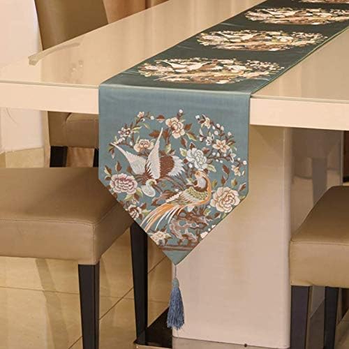 XYZDY Table Runner, 1-piece Washable Table Runner [non-slip] [heat-resistant] For Dining Room & Table Everyday Use 32X210CM gray