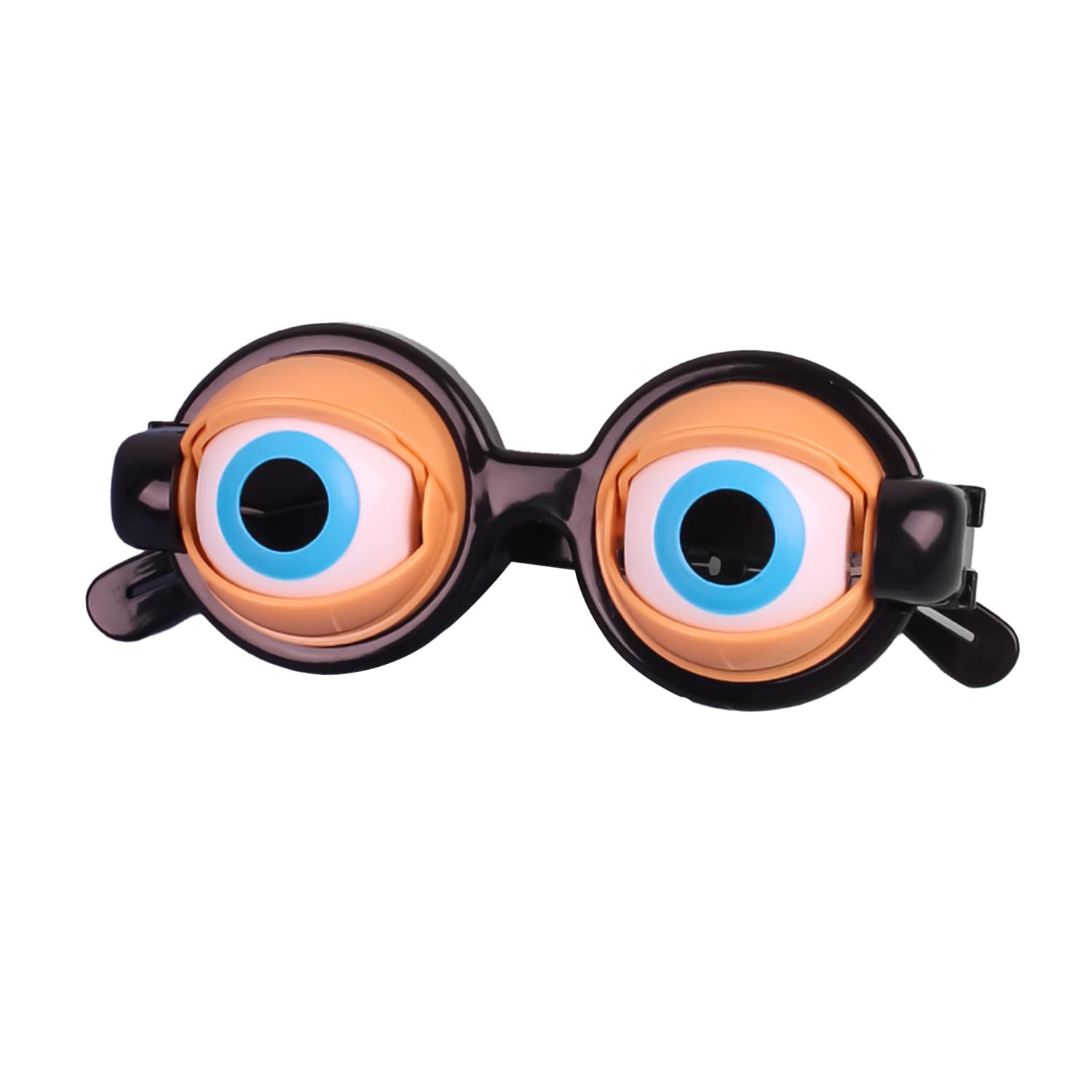 RmKbe Funny Glasses Big Eyes Glasses Plastic Prank Eyeglass Shake-Eye Party Glasses Joke Glasses for Halloween Adults Kids Party Favors