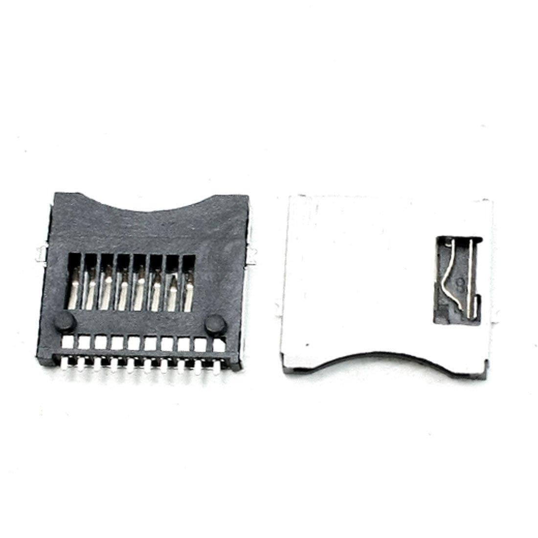 Sourcingmap SMT Surface Mount Pull-Out Type Micro SD Card Sockets Replacements 50 Pcs