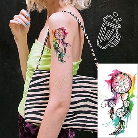 Amazon Co Jp 防水一時的な入れ墨ステッカーセクシーな赤ちゃんのブレス花鳥フェザー蛇水移送フェイクタトゥーフラッシュタトゥーtatu 色 ライトグレー ホーム キッチン