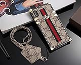 Phone Case iPhone Xs Max-New Classic Elegant PU Leather Style Cases Cellphone Back Cover Cases Full Protective Case with Long Rope Compatible with iPhone Xs Max