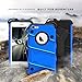 Zizo Bolt Series Compatible with iPhone SE Case Military Grade Drop Tested with Screen Protector Kickstand Holster Belt Clip iPhone 5s Blue Black