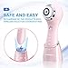 Hangsun Facial Cleansing Brush SC200 Facial Brush Face Brush for Cleansing and Exfoliating Sonic Waterproof Cleansing System with 3 Replacement Heads (Pink)
