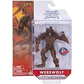 JAKKS Pacific Altered Beast Werewolf 4.5"" Gaming Action Figure Includes Spirit Ball, Brown