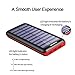 Solar Charger 24000mAh Portable Charger,PLOCHY Solar Power Bank Phone charger with 3 Fast Charging USB Port and Dual Input External Battery Pack for All Smartphone Tablet