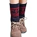 FAYBOX Women Short Knitted Christmas Leg Warmers Socks Boot Cuffs