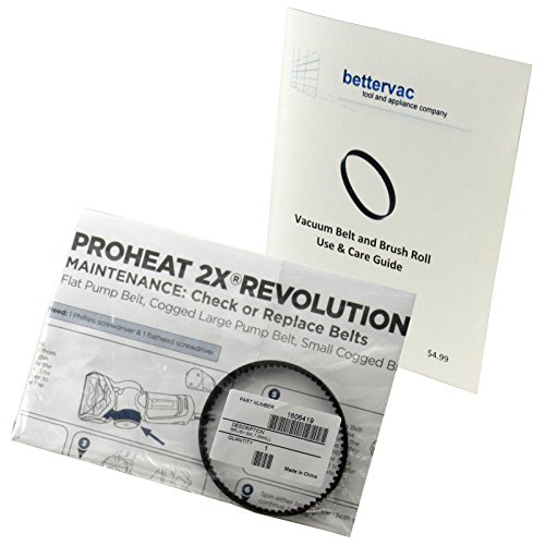 Bissell Proheat 2X Revolution & 2X Revolution Pet Deluxe Belt #1606419 Bundled With Use And Care Guide